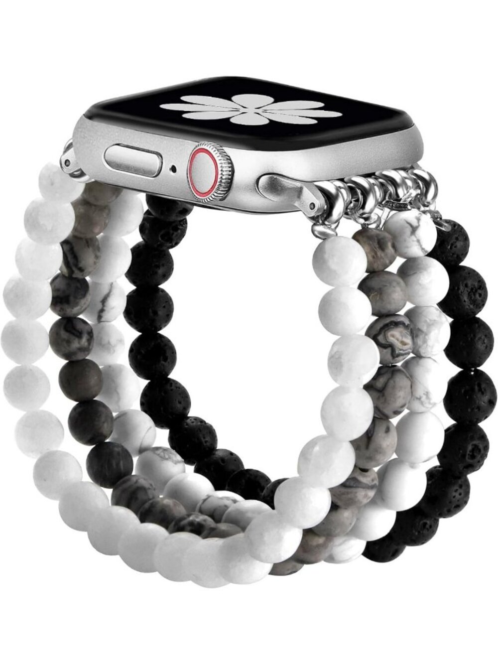 Natural Stone Beaded Bracelet for Women, Compatible with Apple Watch 38mm-42mm